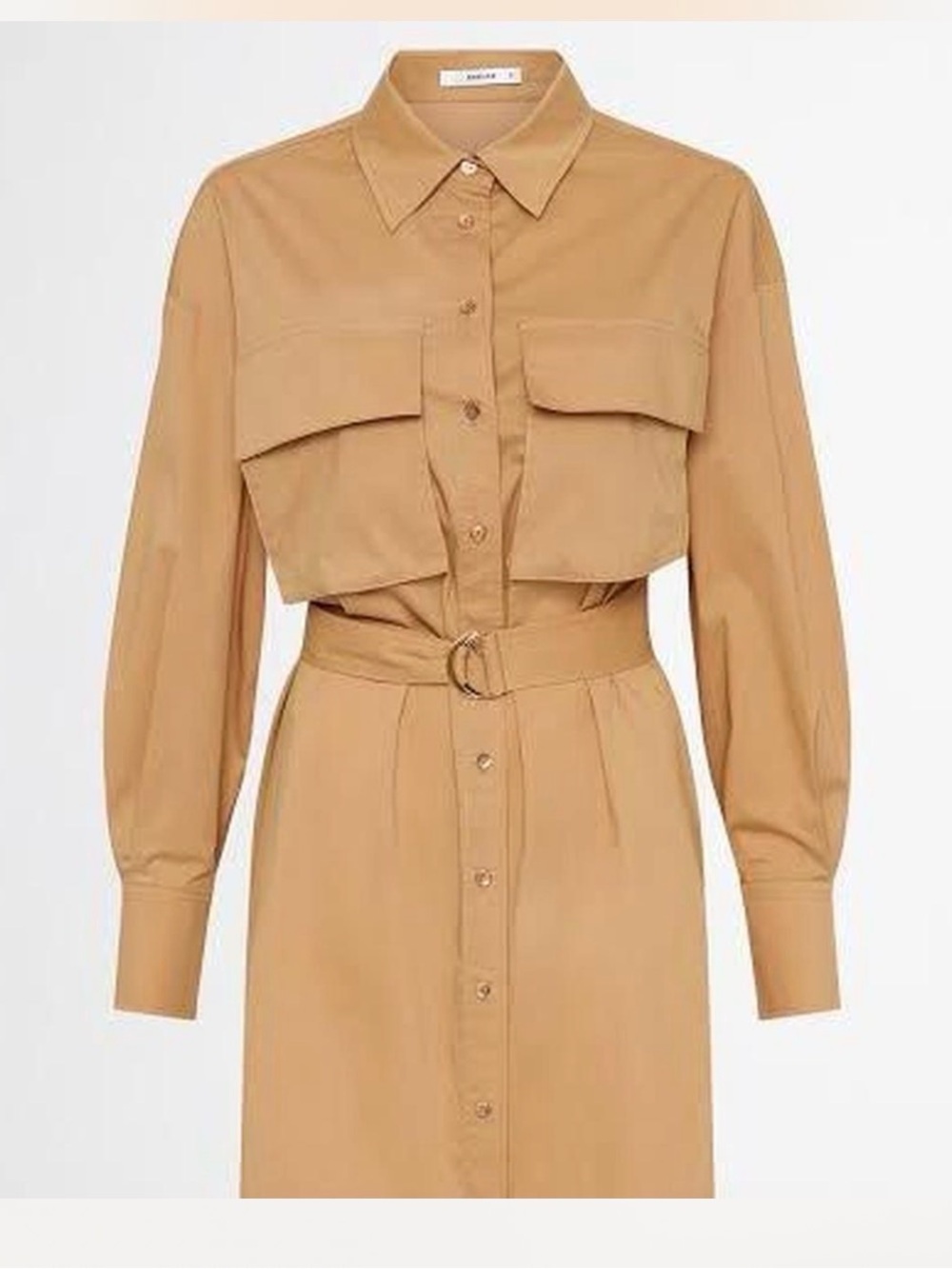 Sheike Camel Belted Dress - Picture 2 of 15